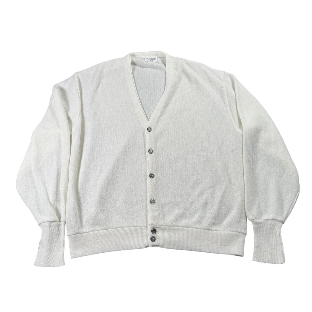 Classics Pine State Cardigan Sweater Mens XL V Neck Button Front Made in USA